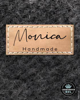 24 Leren labels | Leren labels met logo | Gepersonaliseerde leren labels