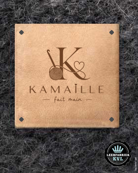 24 Leren labels | Leren labels met logo | Gepersonaliseerde leren labels