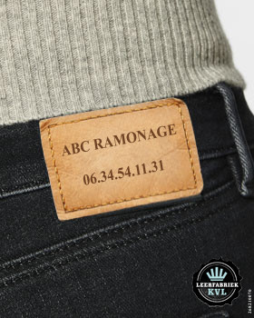 12 Gepersonaliseerde jeanspatches met logo | Leren patches voor jeans