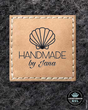 Leren Labels Met Logo