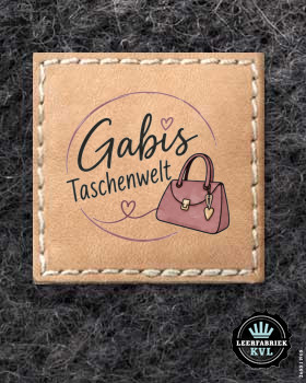 24 Leren labels | Leren labels met logo | Gepersonaliseerde leren labels